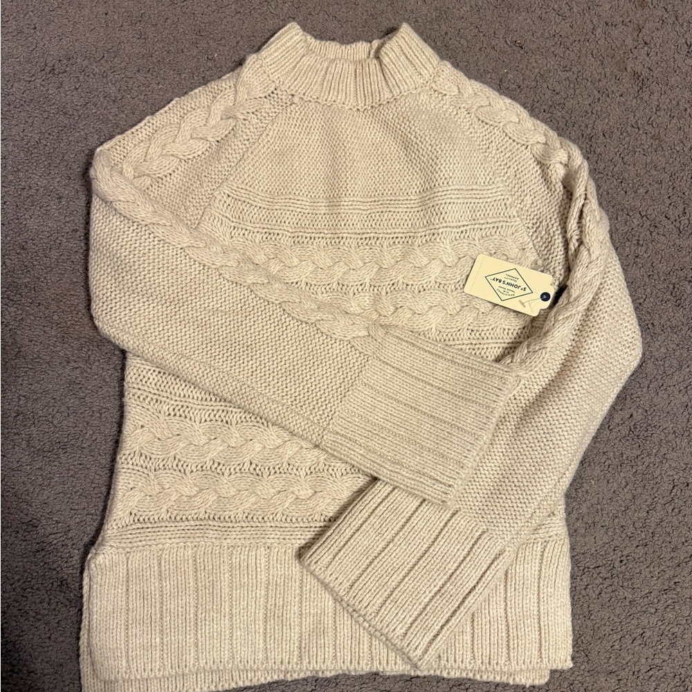 Cozy Cream Cable Knit Sweater